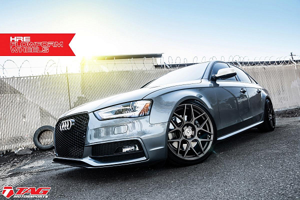 Фото дисков HRE FF01 Сатиновый графит на Audi A/S/RS 4 (B8)