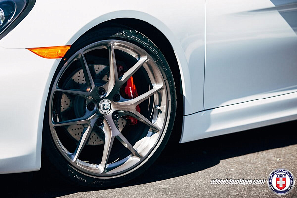Фото дисков HRE P101 Глянцевый тонированный лак на Porsche Cayman II