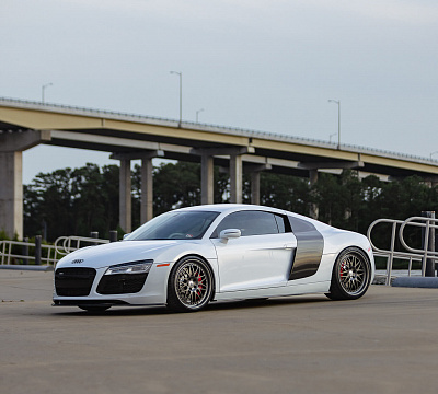 Фото дисков HRE 540 на Audi R8 (Typ 42)