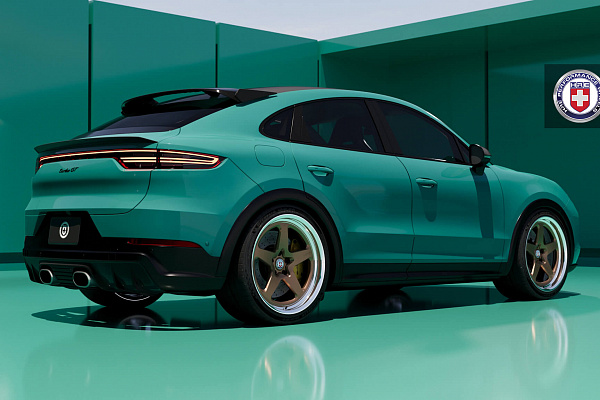 Фото дисков HRE 527 Сатиновая бронза на Porsche Cayenne III
