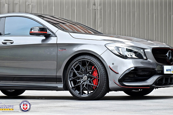 Фото дисков HRE FF11 Сатиновый графит на Mercedes-Benz CLA (C117, X117)