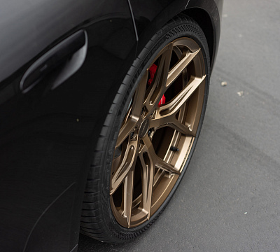 Фото дисков Vossen HF-5 на Porsche Taycan I