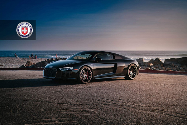 Фото дисков HRE P104 Сатиновая бронза на Audi R8 (4S)