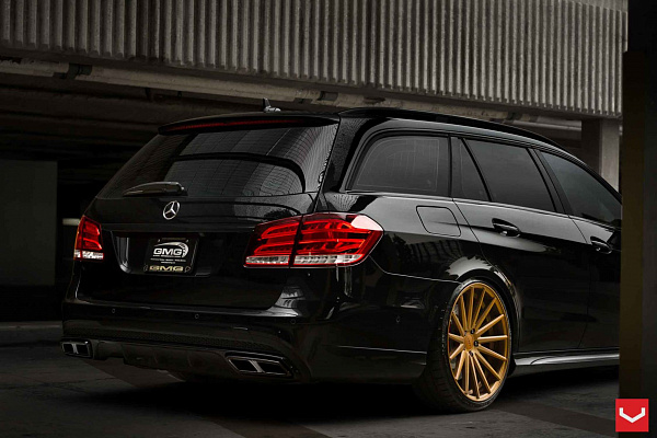 Фото дисков Vossen VFS-2 Сатиновое темное золото на Mercedes-Benz E-Class (W212, S212, C207)