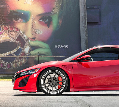 Фото дисков Strasse Wheels SV1 Deep Concave FS на Acura NSX II