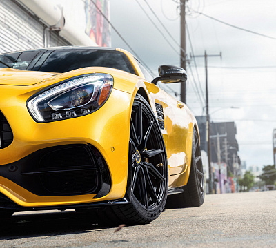 Фото дисков Vossen HF-3 на Mercedes-Benz AMG GT I
