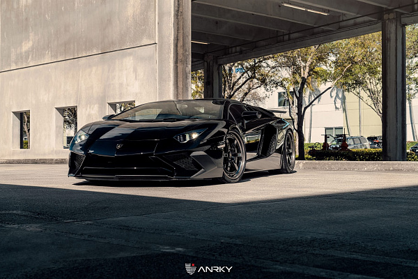 Фото дисков Anrky JDX-316 Черный глянец на Lamborghini Aventador
