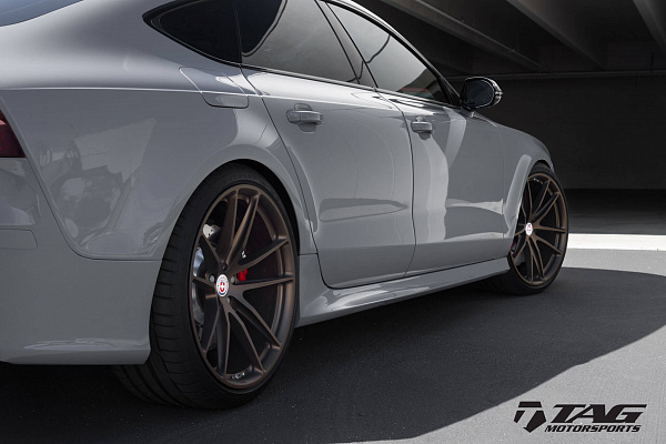 Фото дисков HRE P104 Сатиновая бронза на Audi A/RS 7 (4G)