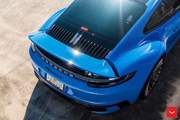 Фото дисков Vossen HF-4T Сатиновый графит на Porsche 911 VIII