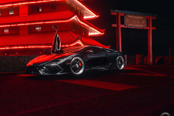 Фото дисков Vossen GEN-01 (3-Piece) Черный сатин на Lamborghini Revuelto