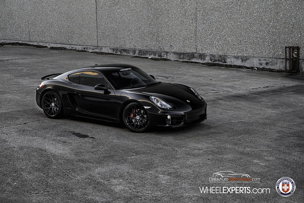 Фото дисков HRE FF01 Черный сатин на Porsche Cayman II
