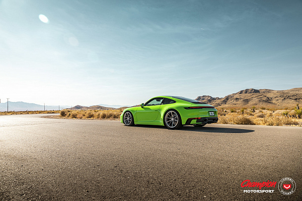 Фото дисков Vossen RS92 Полированный лак на Porsche 911 VIII