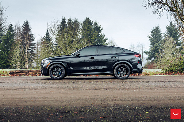 Фото дисков Vossen HF-5 Черный глянец на BMW X6/X6 M (G06/F96)