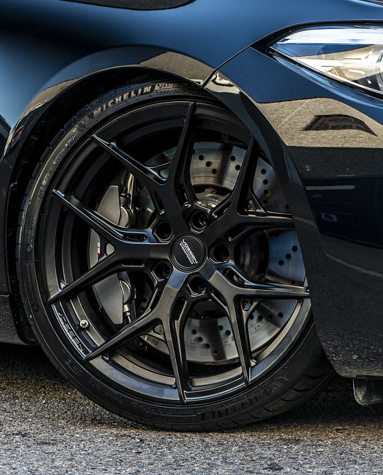 Фото дисков HF-5 Черный сатин на BMW 2/M2 (F22/F87)