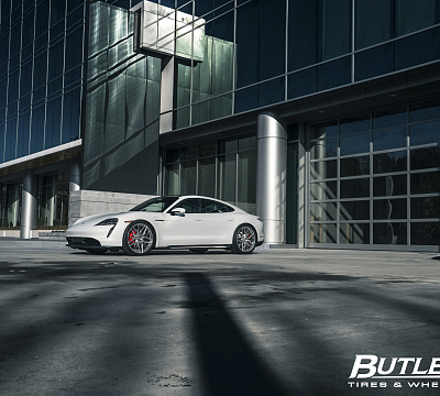 Фото дисков Vossen EVO-5R на Porsche Taycan I