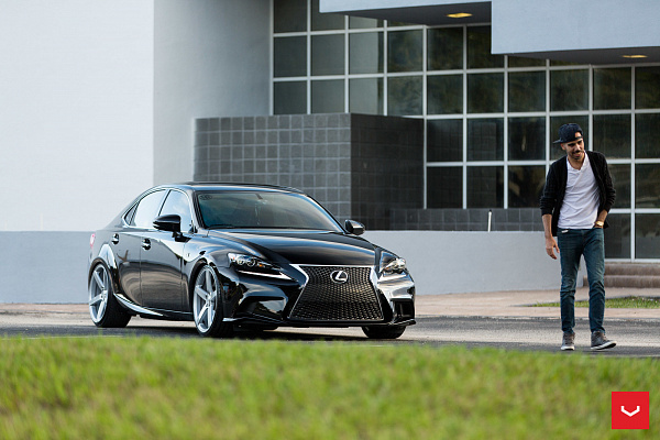 Фото дисков Vossen CV3 Серебро на Lexus IS II
