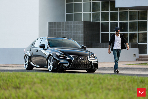 Фото дисков Vossen CV3 Серебро на Lexus IS II