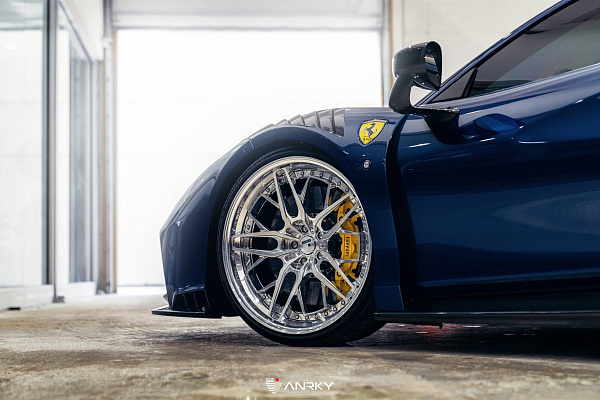 Фото дисков Anrky RS2 Полированный лак на Ferrari F8