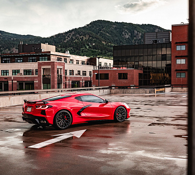 Фото дисков Vossen HF-2 на Chevrolet Corvette C8