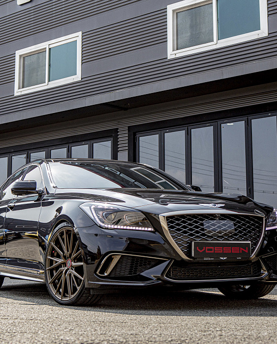 Фото дисков HF-4T Глянцевая бронза на Genesis G80 I