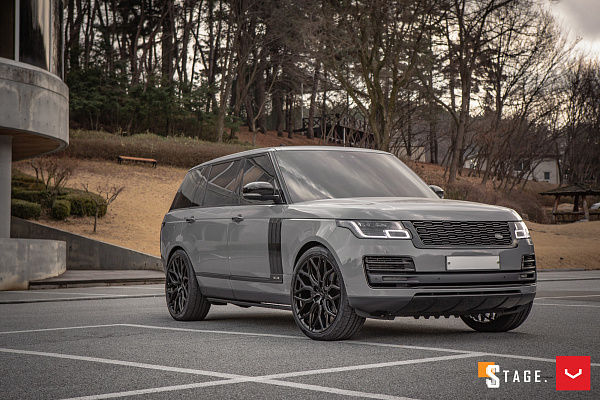 Фото дисков Vossen HF-2 Черный глянец на Land Rover Range Rover IV
