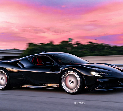 Фото дисков Strasse Wheels F5 Track на Ferrari SF90