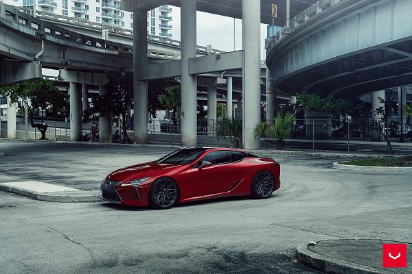 Фото дисков Vossen HF-7 Глянцевый графит на Lexus LC 500