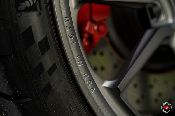 Фото дисков Vossen ML-X2 Сатиновый темный лак на Porsche Cayman II