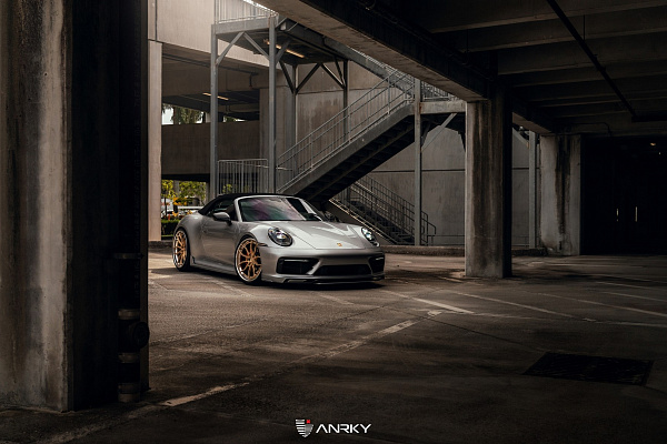 Фото дисков Anrky AN31 Сатиновое золото на Porsche 911 VIII