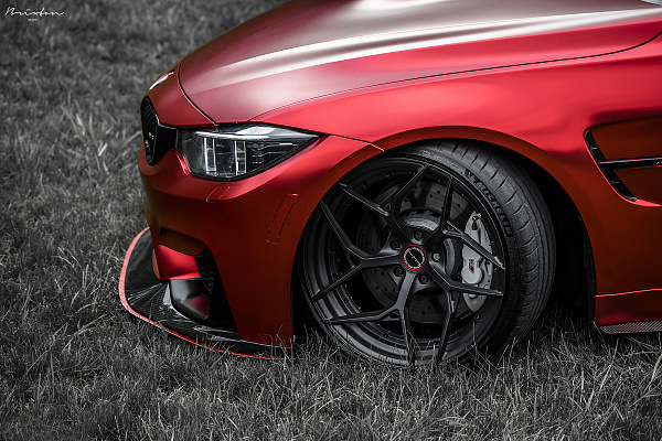Фото дисков Brixton Forged PF5 Сатиновый темный лак на BMW 3/M3 (F3x/F80)