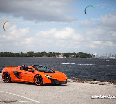 Фото дисков HRE S107 на McLaren 650S