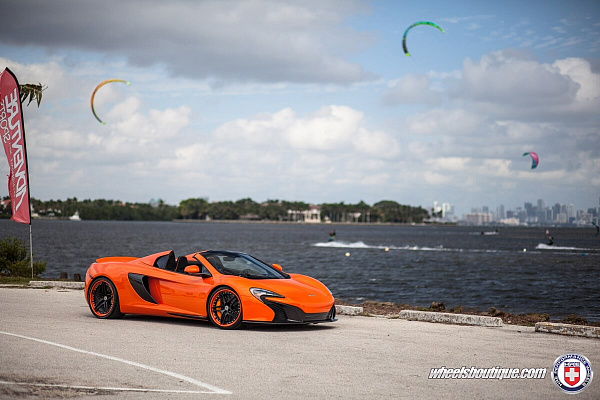 Фото дисков HRE S107 Черный сатин на McLaren 650S