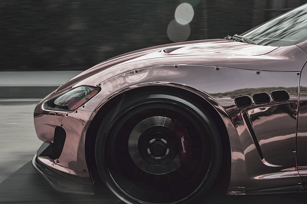 Фото дисков Savini SV78 Черный матовый на Maserati GranTurismo I