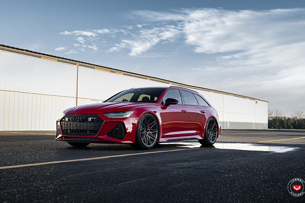Фото дисков Vossen EVO-5R Черный глянец на Audi A/RS 6 (C8)