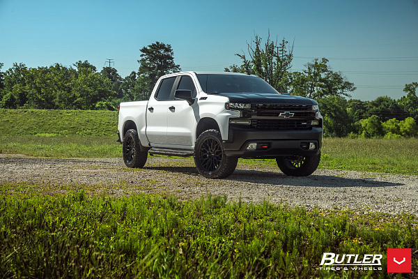 Фото дисков Vossen HF6-3 Черный сатин на Chevrolet Silverado IV