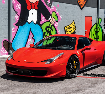 Фото дисков HRE S207 на Ferrari 458