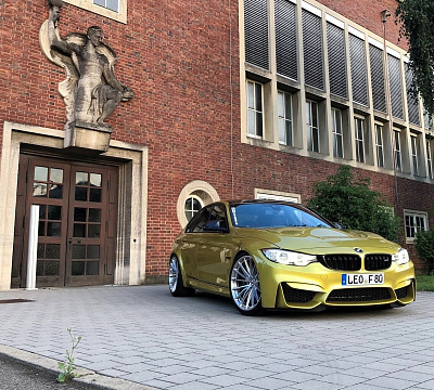 Фото дисков HRE P103 на BMW 3/M3 (F3x/F80)