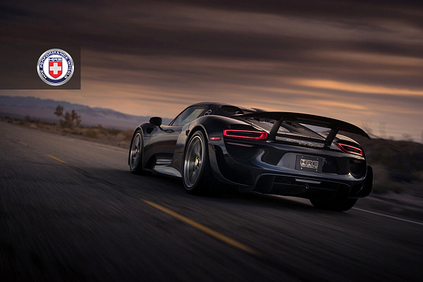 Фото дисков HRE P101 Глянцевый темный лак на Porsche 918 Spyder