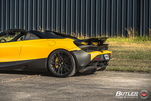 Фото дисков Vossen M-X6 Черный сатин на McLaren 720S