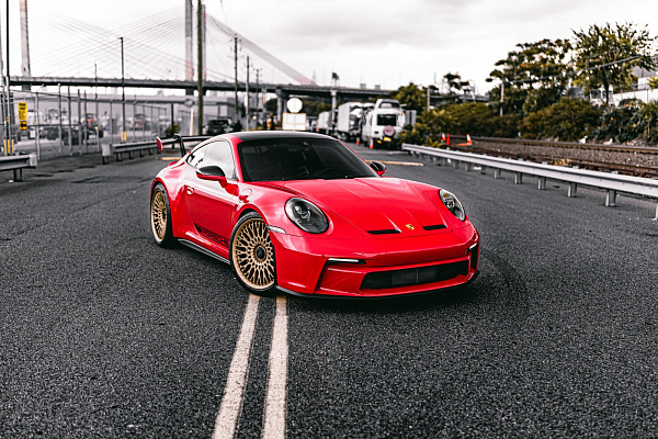 Фото дисков Brixton Forged TR20 Сатиновое темное золото на Porsche 911 VIII