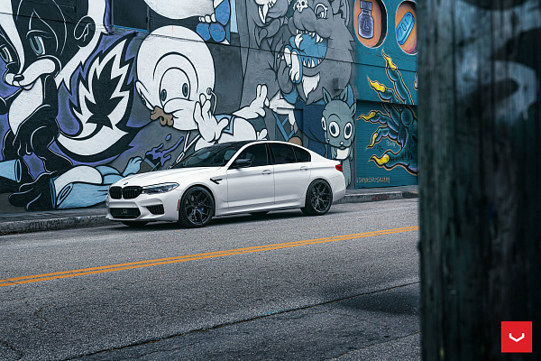Фото дисков Vossen HF-5 Черный сатин на BMW 5/M5 (G30/F90)