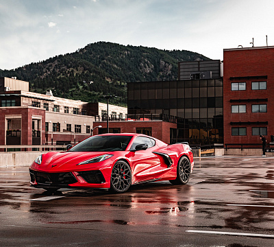Фото дисков Vossen HF-2 на Chevrolet Corvette C8