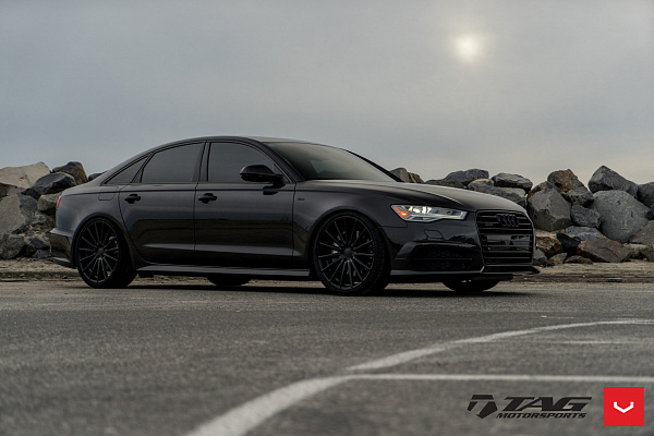 Фото дисков Vossen VFS-2 Черный глянец на Audi A/RS 6 (C7)