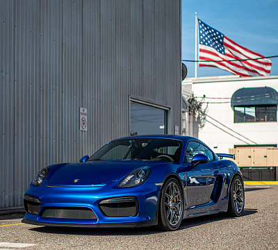 Фото дисков HRE R101 Lightweight на Porsche Cayman II