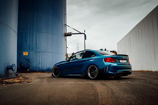 Фото дисков Brixton Forged PF5 Черный сатин на BMW 2/M2 (F22/F87)