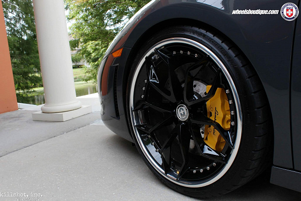 Фото дисков HRE S201 Черный глянец на Lamborghini Gallardo