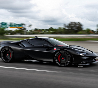 Фото дисков Strasse Wheels SV4-RS Deep Concave FS на Ferrari SF90