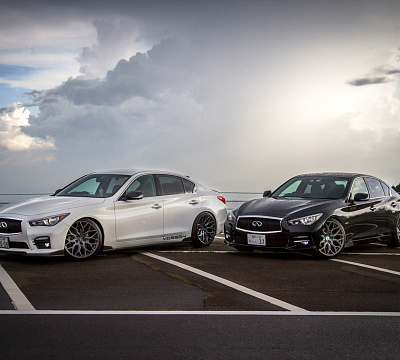 Фото дисков Vossen HF-2 на Infiniti Q50