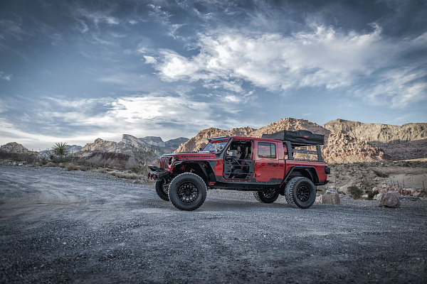Фото дисков Black Rhino RAID Черный сатин на Jeep Gladiator II (JT)