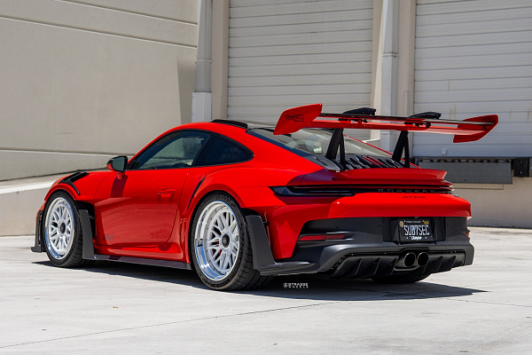 Фото дисков Strasse Wheels SV10M-RS Track Белый сатин на Porsche 911 VIII